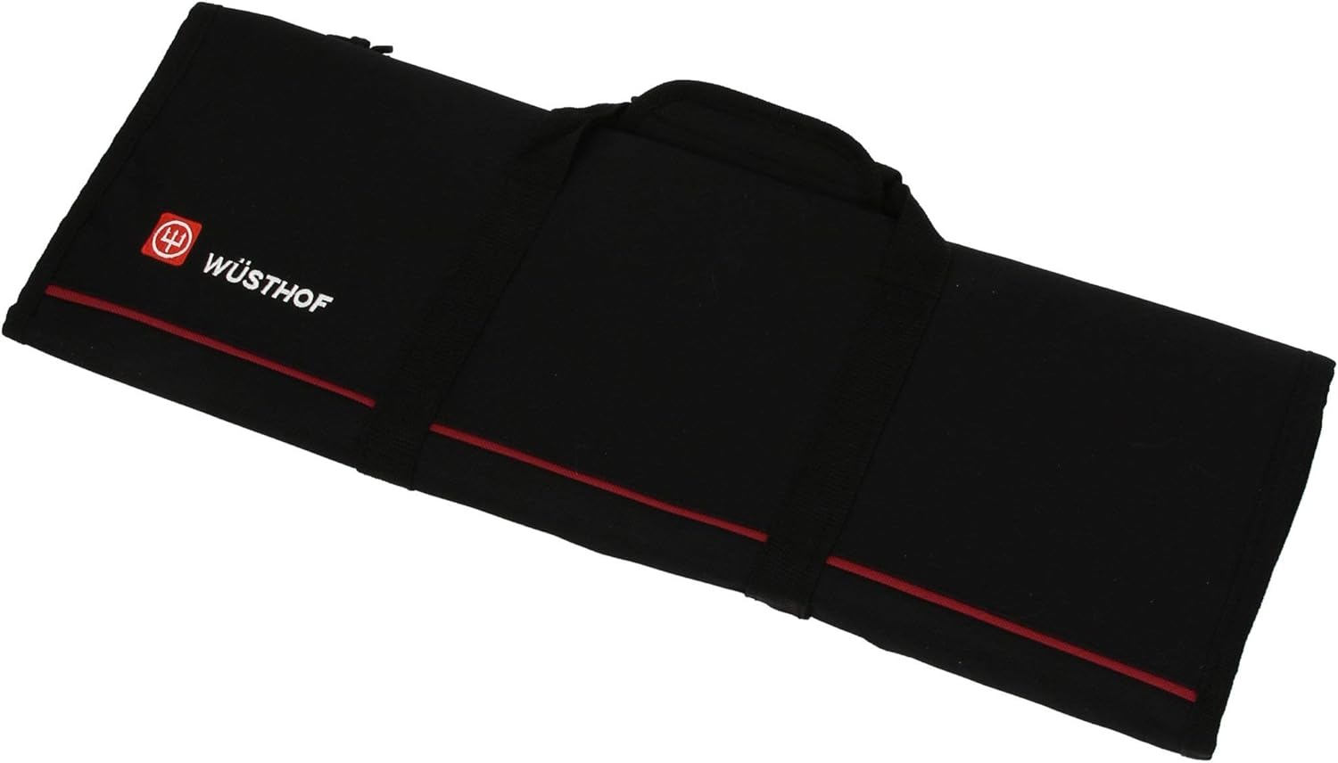 Wüsthof Kochmappe (7377), Messertasche für Köche, für 12 Kochmesser und Küchenwerkzeuge, Klingenlänge bis 32 cm, Textilgewebe, schwarz