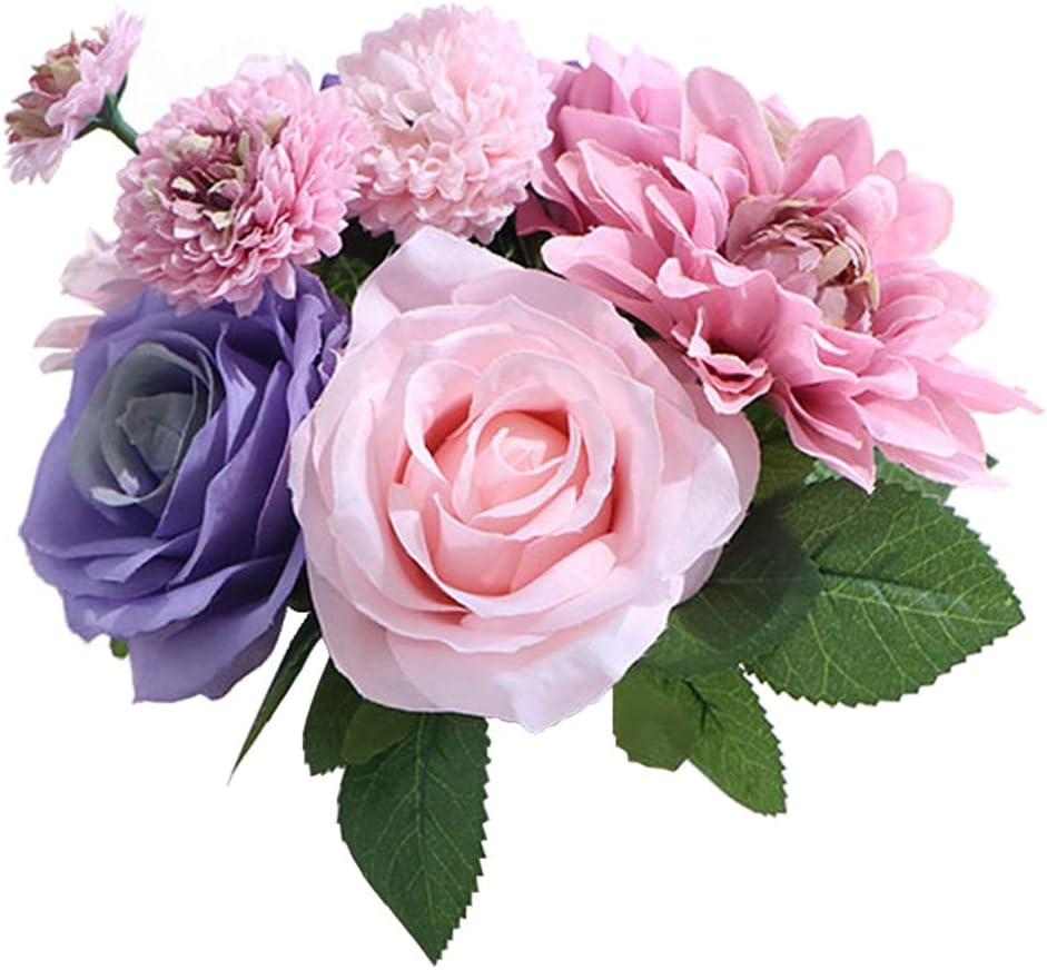 Amazon Com Lelehome Bridal Bouquet Flower Arrangement Home