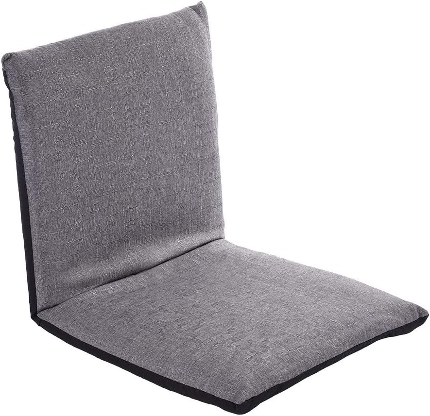 INiubi Floor Chair Adjustable Back Support Chair, 6-Position Multiangle Padded Floor Chair, Cushioned Back Support Versatile, Video Game Chairs for Seminars Reading TV Watching or Gaming