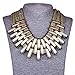 QIYUN.Z (TM Swarovski Multiple Layers Black Chains Twisted Women's Choker Bib Necklace Fashion