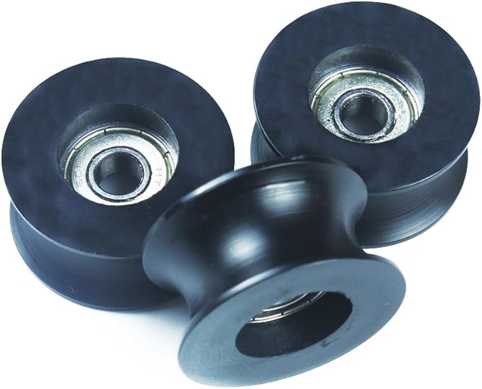 Preamer 5Pcs 8x40x20mm U Groove Nylon Guide Pulley Wheel Bearing Track