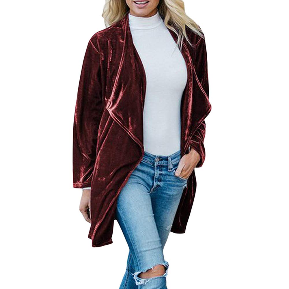 Velour cardigan ladies Clearance