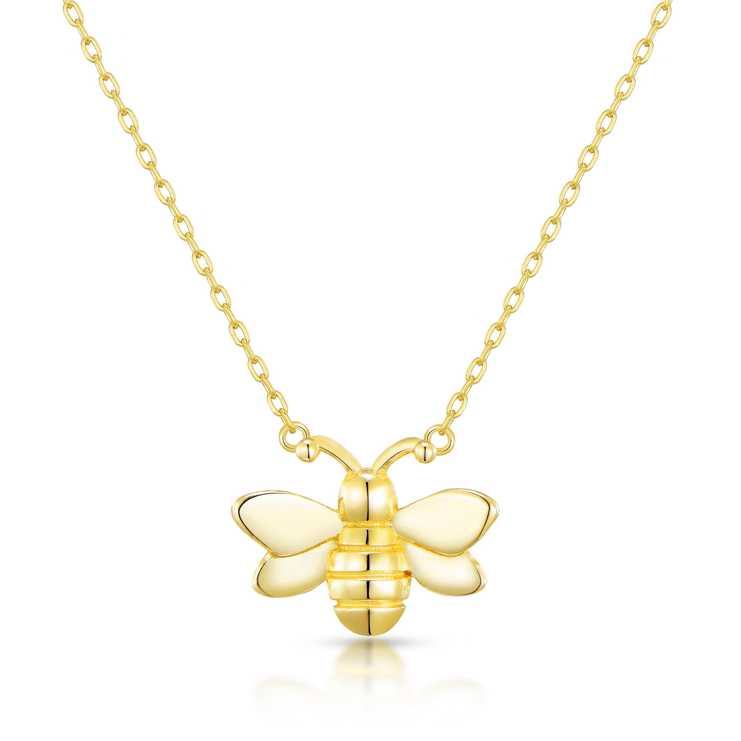 Philip Jones 18k Gold Plated Bumble Bee Necklace