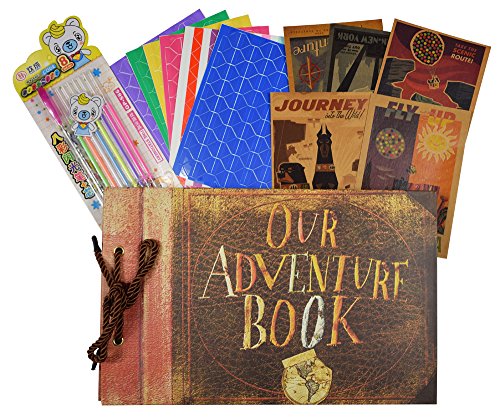 Our adventure book,80 loose-leaf pages diy photo album,…