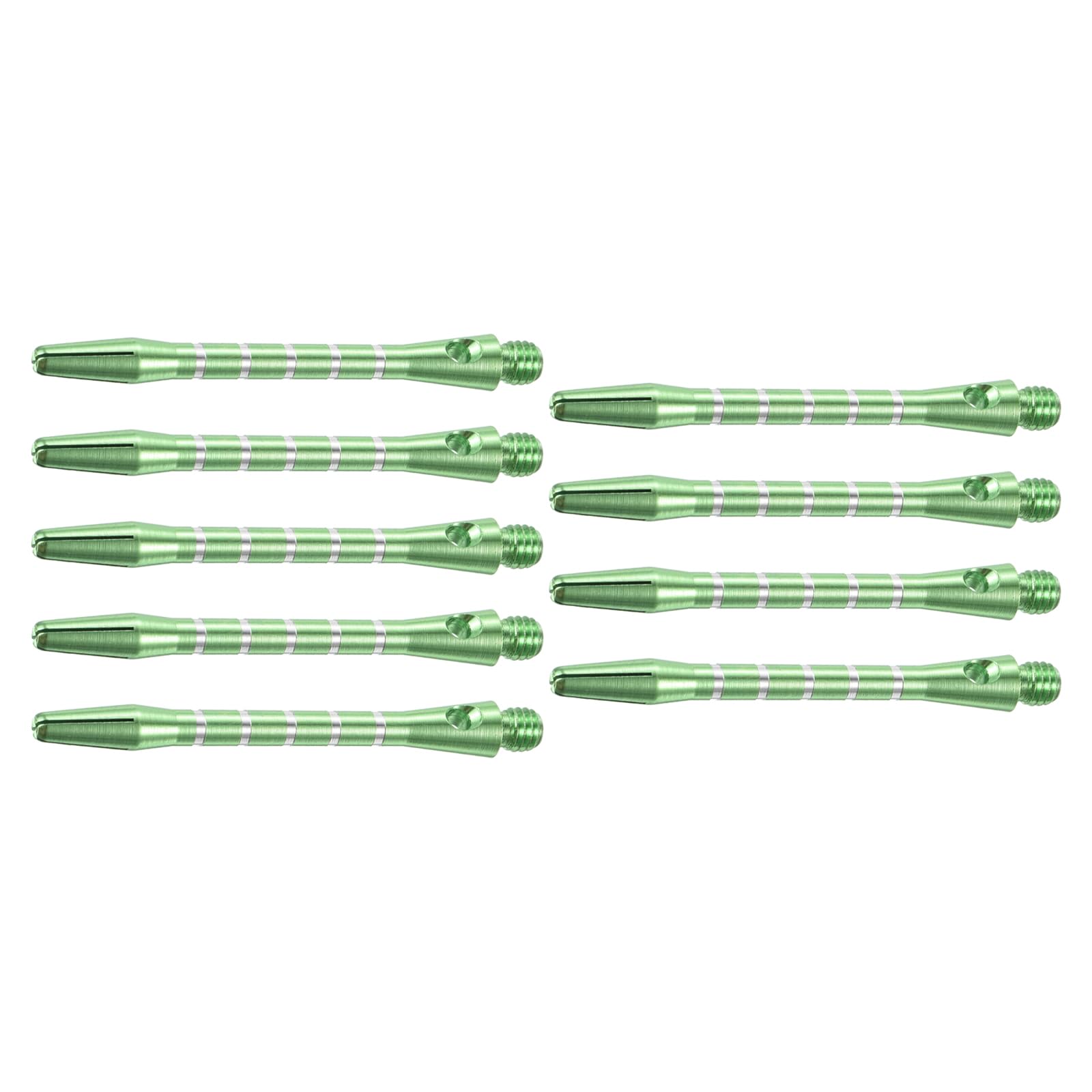 M METERXITY 9 Pack Darts Shafts - Aluminum Darts Stems Medium 2BA Thread, Apply to Darts Games/Darts Sports/Entertainmence/Party (Green)