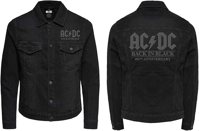 Ac Dc Official Limited Edition Back In Back Denim Jacket At Amazon Women S Coats Shop
