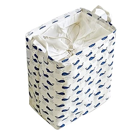 CGBOOM Wäschekorb,Baumwolle Wäschesack Faltbar und Tragbar