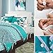 Pinion Pins Keyless Set of 8 Duvet Fasteners - Comforter Grips/Duvet Cover Clips/Magnetic Duvet Clip/Duvet Donuts (8 Pairs, White Cloth)