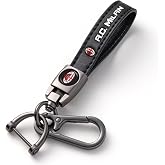 OOT Car Keychain Keyring for Football Fans,Leather Car Key Chain Replacement Key Fob Holder,Souvenir Gifts for Men Women