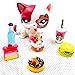 Yc Food Cake Drink Burger Accessories Lot for Littlest Pet Shop LPS Dog Cat PET NOT Included