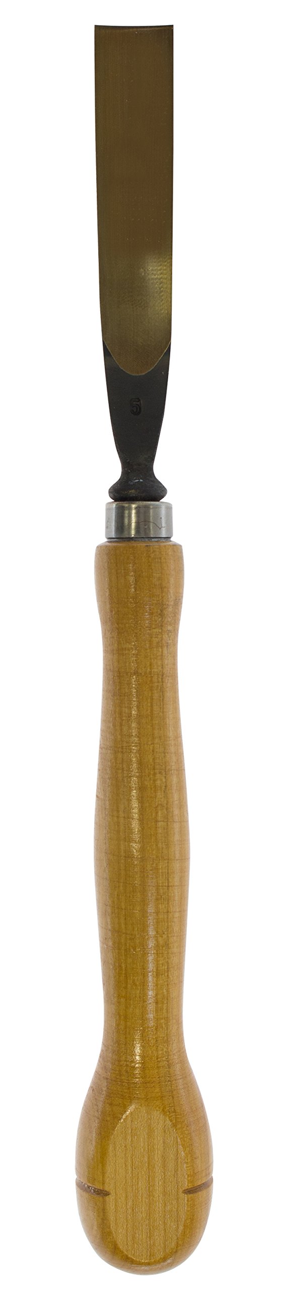 Stubai 546120 Turnout Chisel with Cherry Wood Handle, Silver/Beige, 20 mm