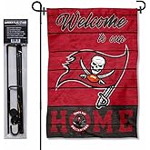 WinCraft Tampa Bay Buccaneers Welcome to Our Home Garden Flag and Flagpole Mount