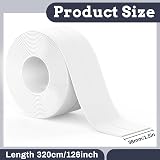 MOKANI 3 Rolls Bath Sealant Strip Self Adhesive Caulk Tape 126 in x 1.5 in view 2