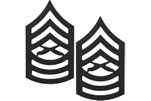 MEDALS OF AMERICA EST. 1976 United States Marine Corps USMC chevron black metal MSGT Master Sergeant E8