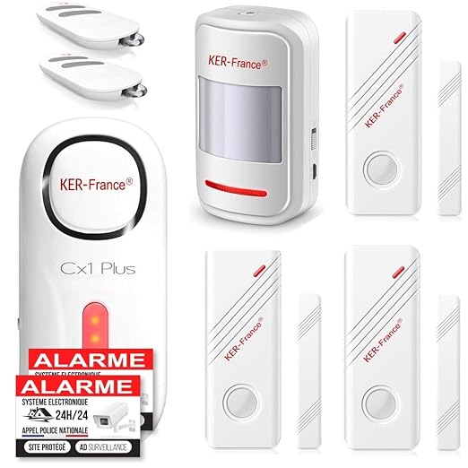 Ker-France - Kit de alarma para casa - Alarma de puertas y ...