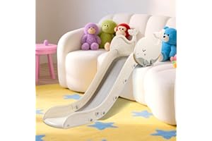 BFAZKXY Indoor Couch Slide for Toddlers 1-3, Kids Baby Toddler Slide Indoor Playset, Kids Baby Indoor Plastic Playset for Couch Sofa Stair Bed(Small)