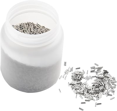 LVYXON 1kg Stainless Steel Tumbling Media Pins 1.2x5mm Magnetic Needle Polishing