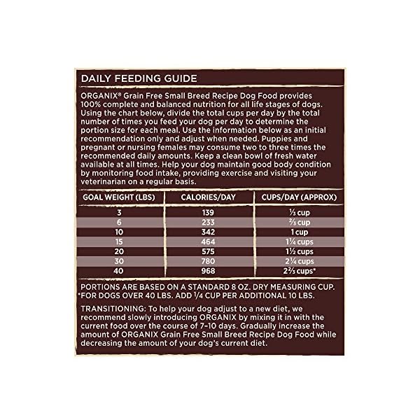 organix dog food small breed