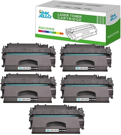 InkJello 5x Black CE505X Toner for HP LaserJet P2050 P2055 P2055d P2055dn P2055x