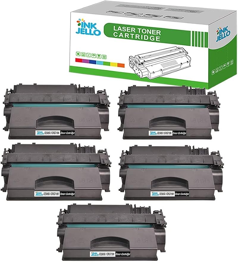 InkJello 5x Black CE505X Toner for HP LaserJet P2050 P2055 P2055d P2055dn P2055x