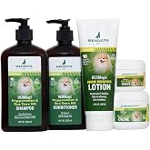 DERMagic System Skin Condition Kit for Pets - Peppermint &amp; Tea Tree Oil Shampoo, Conditioner, Skin Rescue Lotion, Hot Spot Salve, Cell Restoration Creme