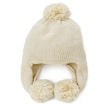 cream baby hat