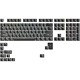 GLORIOUS Gaming ABS Doubleshot 123-Keycap Set (ANSI) - Premium OEM Profile in Classic Black - Ideal for RGB Backlit Mechanical Keyboards
