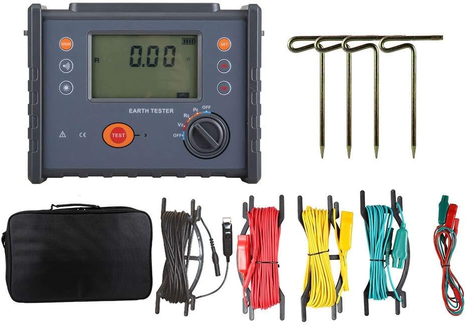 Tester FR3010E Ground Resistance Soil Resistivity Meter Fourwire