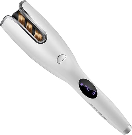 dual voltage ceramic rotating curling iron