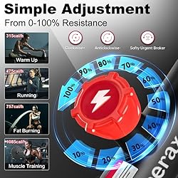 Exercise Bike with Exclusive App, Stationary Bikes