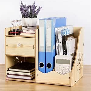 Caja de almacenamiento multifuncional para escritorio, caja de archivos