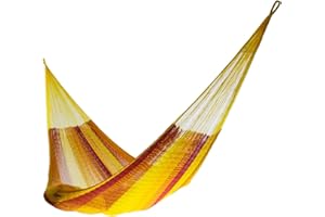 Handmade Hammocks - Hammocks Rada Handmade Yucatan Hammock - Artisan Crafted in Central America - Fits Most 12 Ft. - 13 Ft. Stands - Carries Up to 330 Lbs. - Single Size - Tequila
