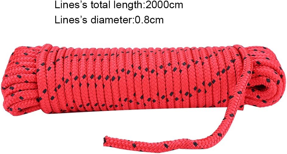 VGEBY Climbing Cord, 8mm Diameter Polypropylene Fiber Survival Mountain Braided Rope(Light Blue): Sports & Outdoors