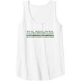 Philadelphia Pennsylvania Retro Vintage Weathered Tank Top