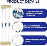 Innfeeltech 100Pcs 120 Ohm 1% Metal Film Resistors 1/4W Kit view 3