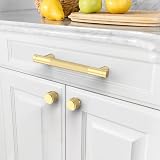 Amerdeco 10 Pack Gold Knurled Cabinet Pulls 96mm Center to Center AM003 view 3