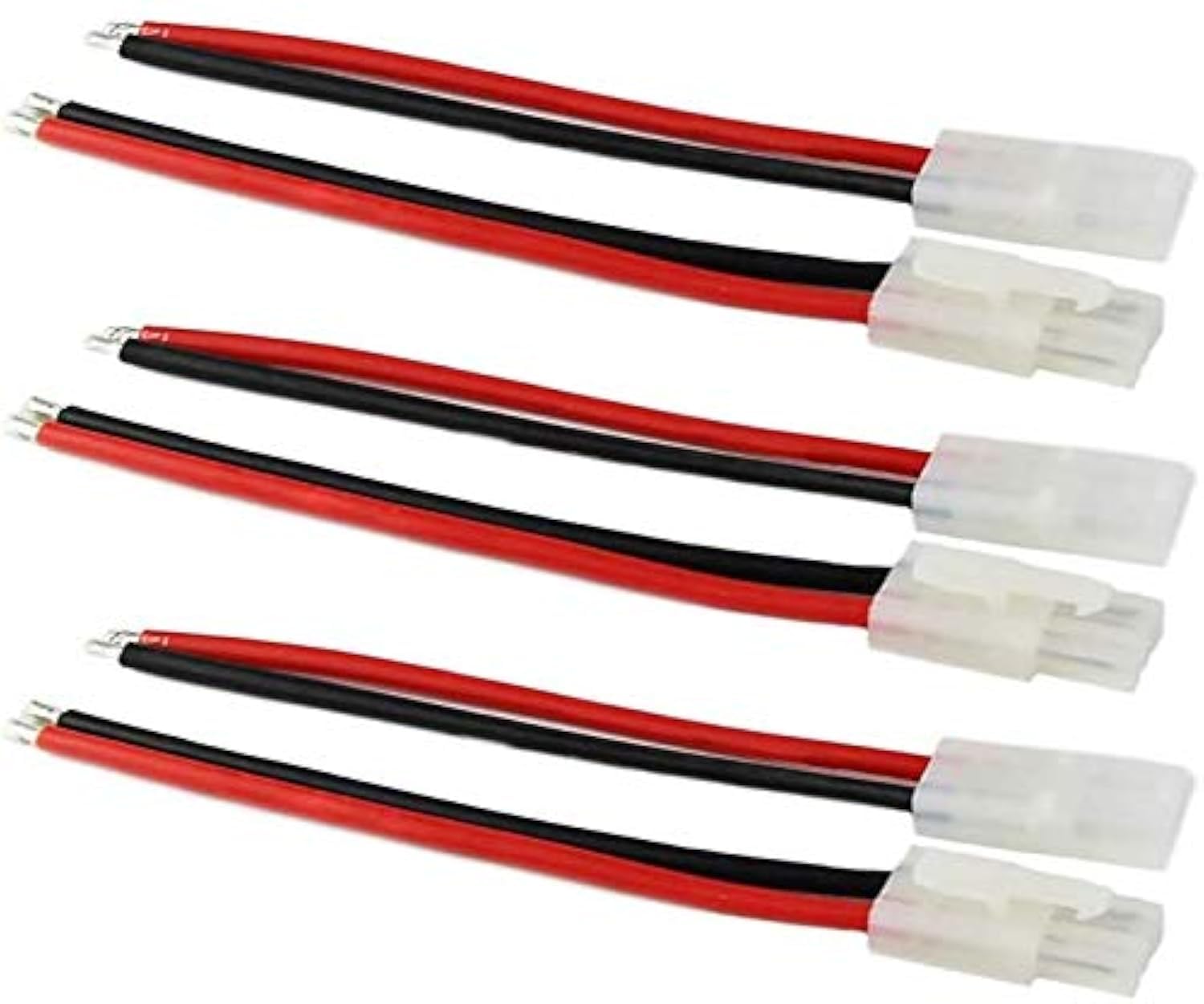 3 Pairs Tamiya Male Connector Adapters Cable with 10cm 14awg Wire