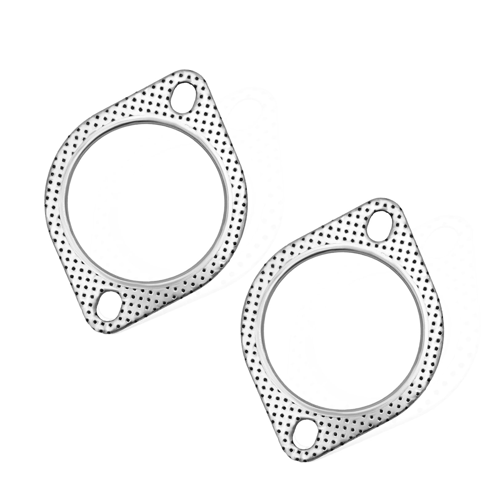 Photo 1 of Yourkar 2 PCS Car Exhaust Gasket, 3 Inch 2-Bolt Exhaust Flange Gasket Replacement, Standard Exhaust Manifold Gasket Made of High Temp Gasket Material, Universal Car Accessories (3 Inch)---ONLY CONTAINS ONE 