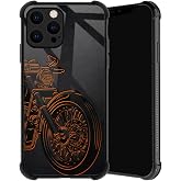 TnXee Compatible with iPhone 13 Case,Cool Motorcycle Phone Cover for Men/Women,Soft TPU Anti-Skid Thread Frame Four Corner Anti-Collision Protection Case Compatible with iPhone 13