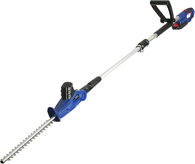 Qualtex GDN109 20V Cordless Telescopic Pole Hedge Trimmer Cutter Easy