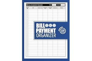 Bill Payment Organizer: Bill and Expense Tracker | Monthly Bill Payment & Organizer | Simple Home Budget Spreadsheet | Monthly Bill Payments Checklist ... Planner | (Vol 12) 120 Pages, Size 8,5x22