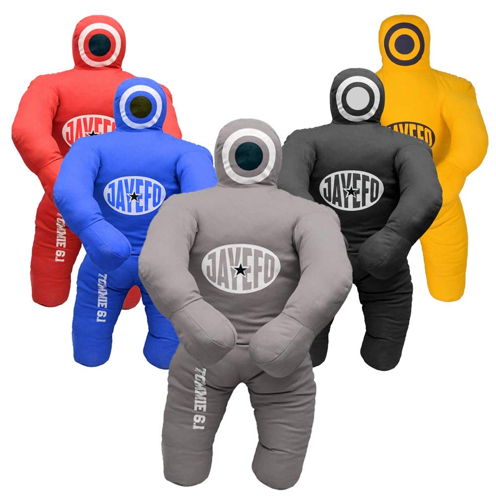 Jayefo Sports Kids Grappling Dummy - Punching Bag for Boxing, Kickboxing, MMA, Muay Thai, Martial Arts Karate Training, Jiu Jitsu Dummy for Punch Boxing Children | Gray