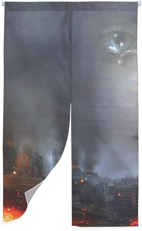 Amazon 和風 可愛い のれん 暖簾 幅85cm 丈170cm 子供の涙 室内インテリア 開運のれん のれん オンライン通販