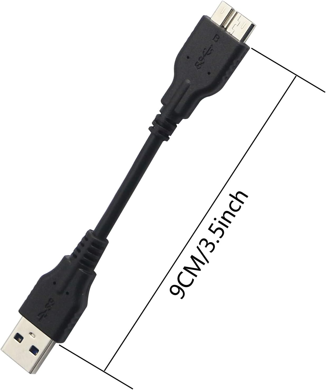 YAODHAOD Hard Drive Cable USB A 3.0 to Micro 3.0 Cable 10CM - Image 3