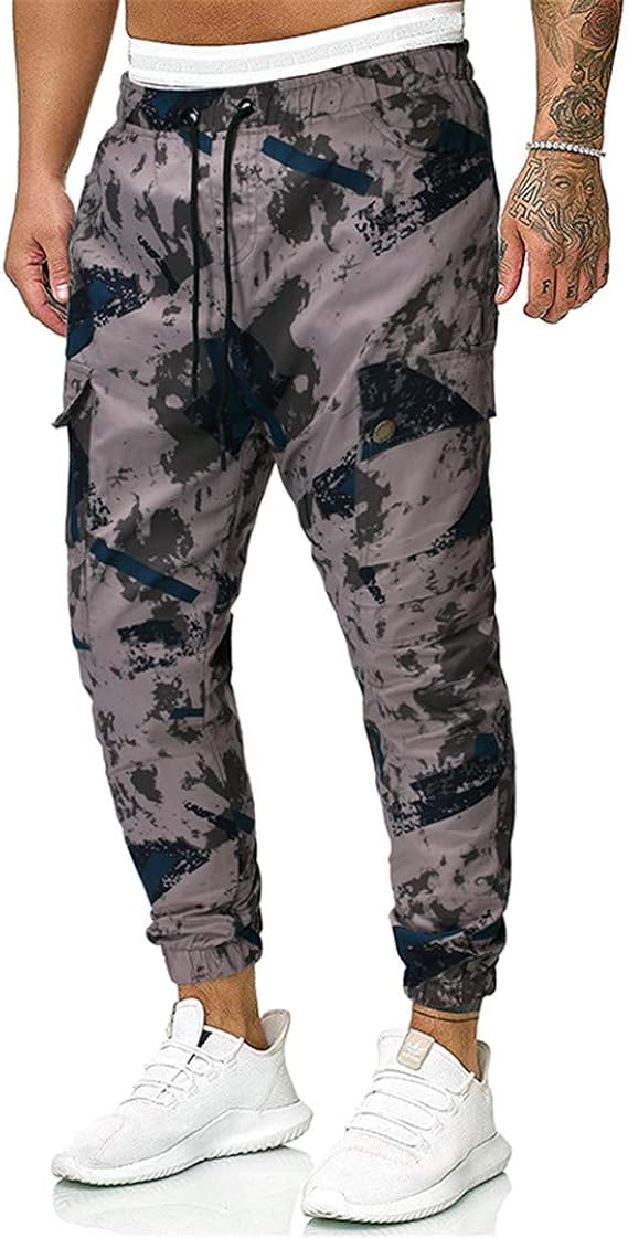 Camuflaje Pantalones Cargo Rosa Hombre Pantalones De Carga De
