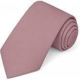 Jacob Alexander Solid Color Mens Tie - Soft-lined Necktie - Timeless Formal Look for Weddings and Business - (Regular Size)