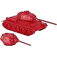 BMC CTS WW2 Soviet T-34 Tank - Red 1:40 Russian T34 Plastic Army Men Vehicle