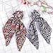 Wooyaya 6Pcs Scarves Scrunchies Tropical Travel Style Elastic Hair Bands Hair Ties Rope Ponytail Holder Hair Accessories for Women and Girls