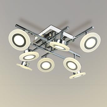 Jdong Modern 8 Spot Led Ceiling Light Lamp Spotlight Bar 8 5w