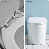 Ancable Quick Release Toilet Seat Hinges Top Fixings 4 Pack view 4